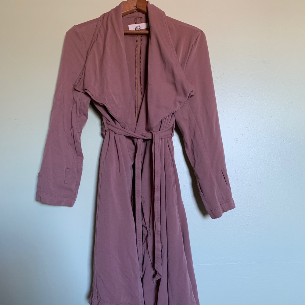 Mauve Mysterious trench coat